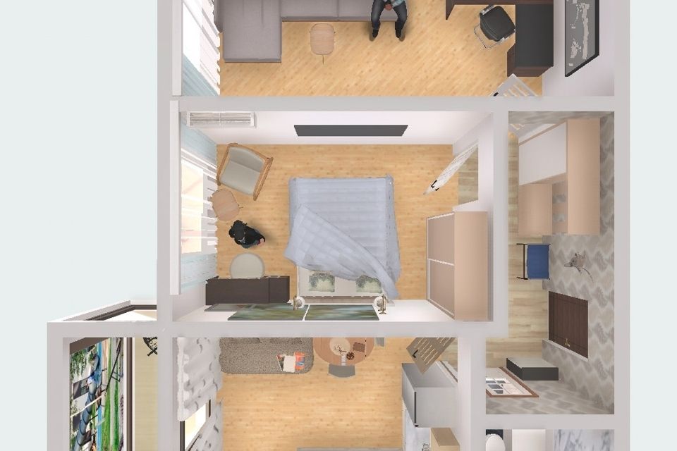 Продаётся 2-комнатная квартира, 50.6 м²