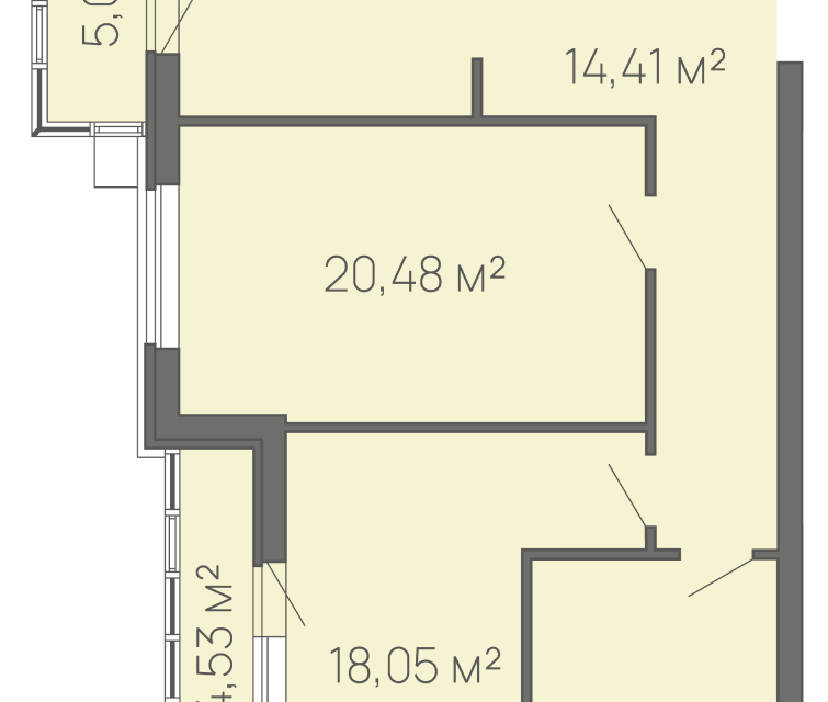 Продаётся 3-комнатная квартира, 99.2 м²