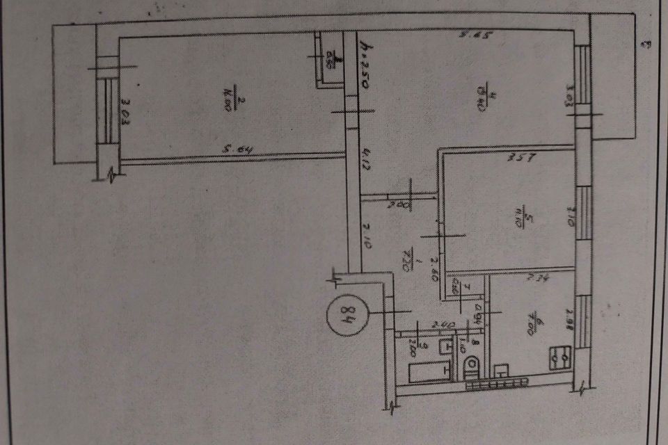 Продаётся 3-комнатная квартира, 70 м²