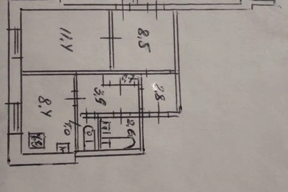 Продаётся 3-комнатная квартира, 69.72 м²