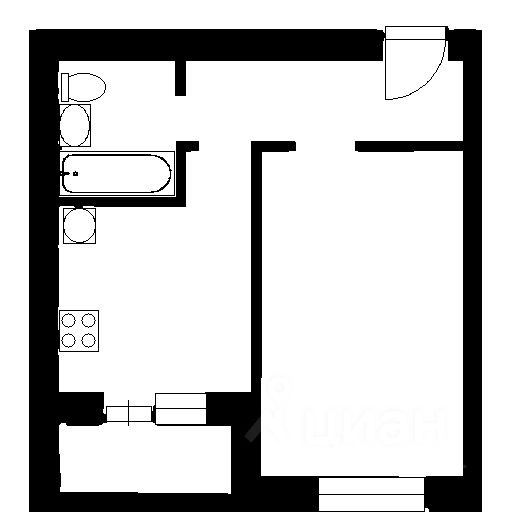 Продаётся 1-комнатная квартира, 32 м²