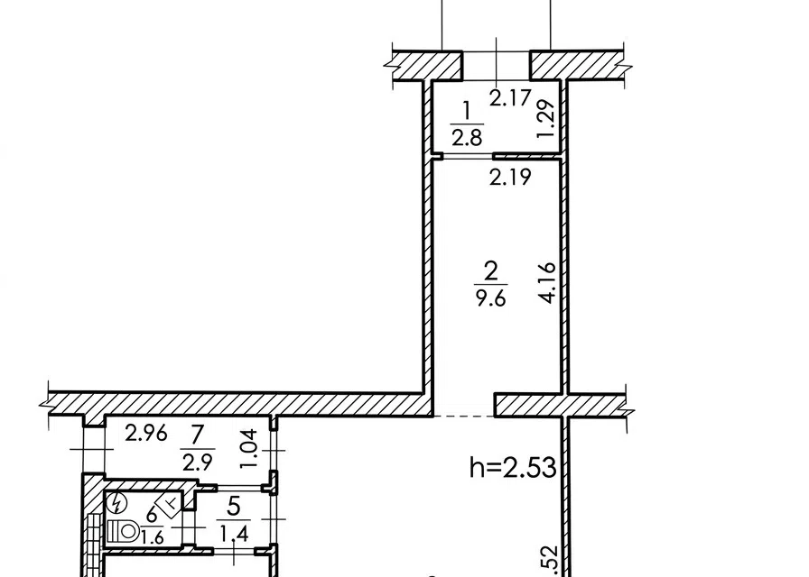 Продаётся 3-комнатная квартира, 55.4 м²