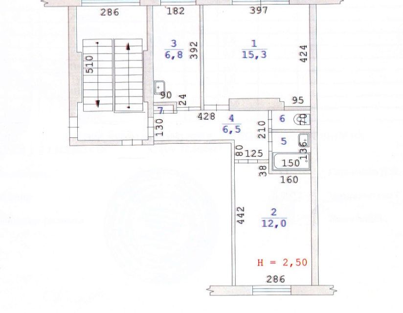 Продаётся 2-комнатная квартира, 44 м²