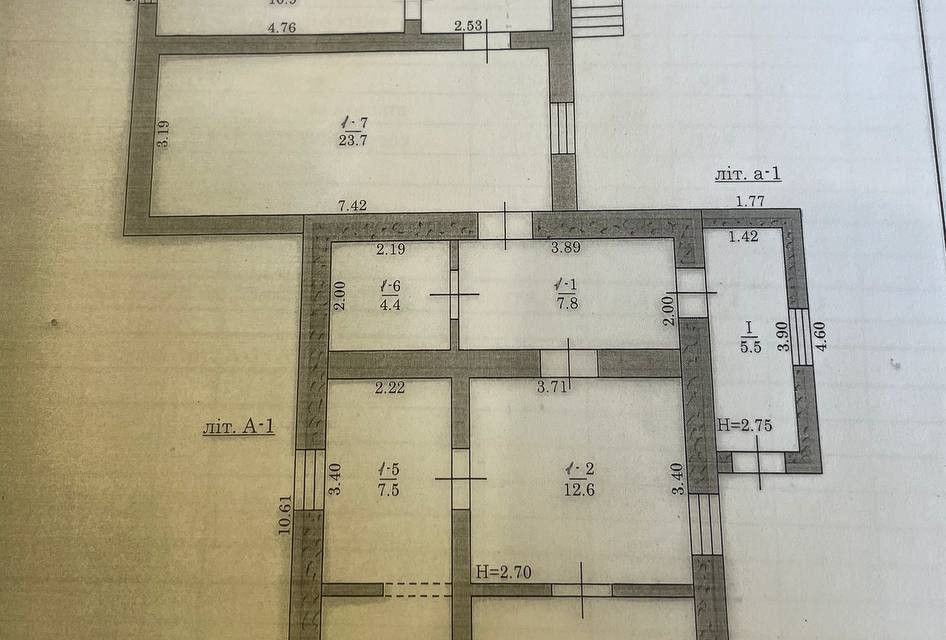 Продаётся 1-этажный дом, 120 м²