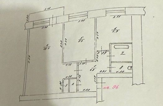 Продаётся 2-комнатная квартира, 41.2 м²
