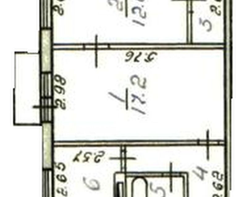 Продаётся 2-комнатная квартира, 45.9 м²