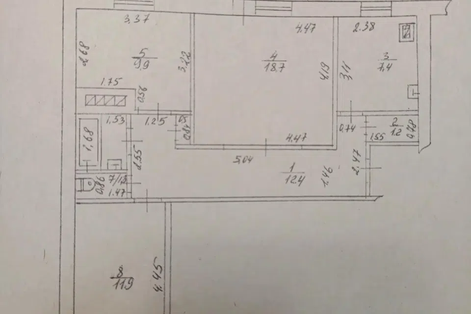 Продаётся 3-комнатная квартира, 72 м²