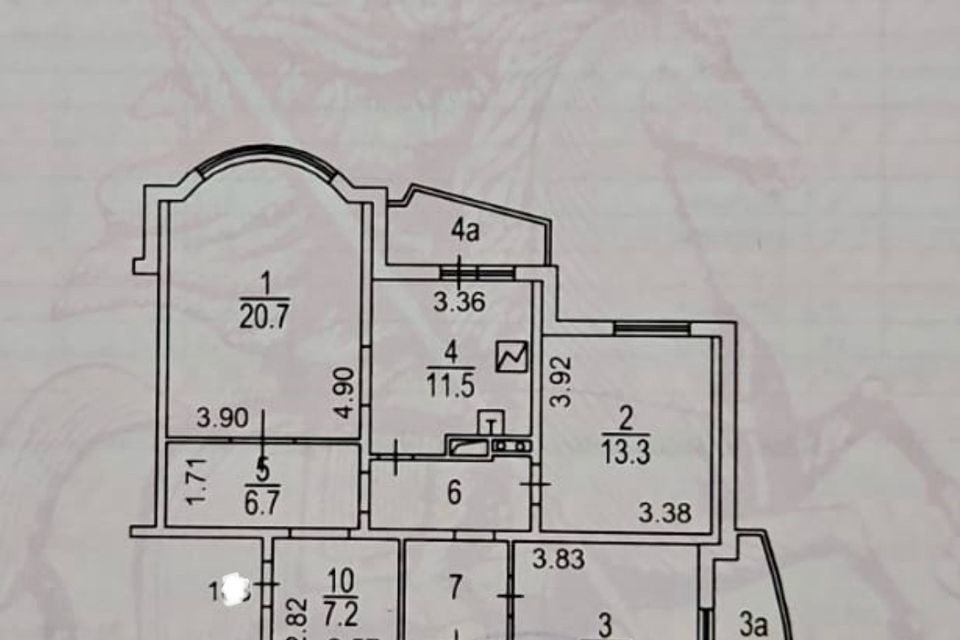 Продаётся 3-комнатная квартира, 89 м²