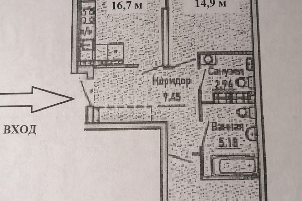 Продаётся 2-комнатная квартира, 64.1 м²