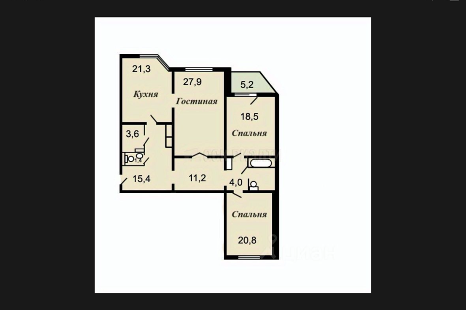 Продаётся 3-комнатная квартира, 133 м²