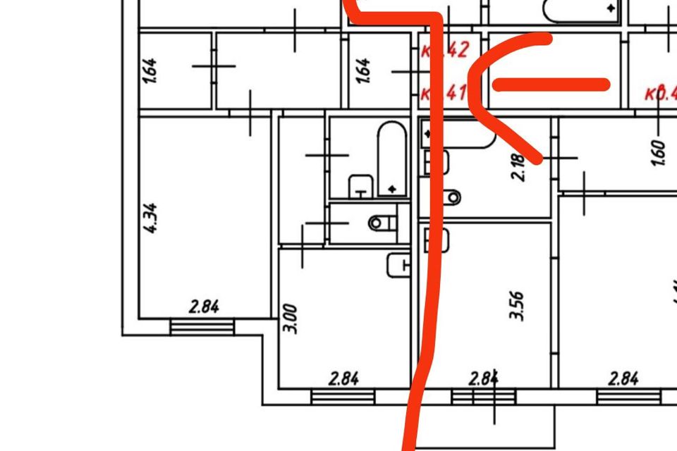Продаётся 2-комнатная квартира, 55 м²