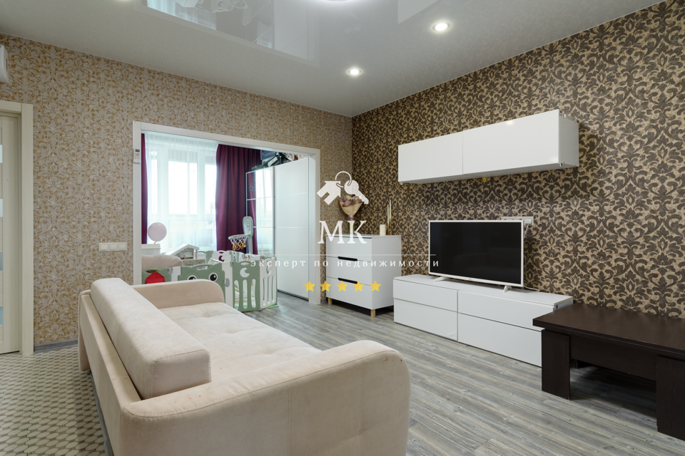 Продаётся 1-комнатная квартира, 51.6 м²
