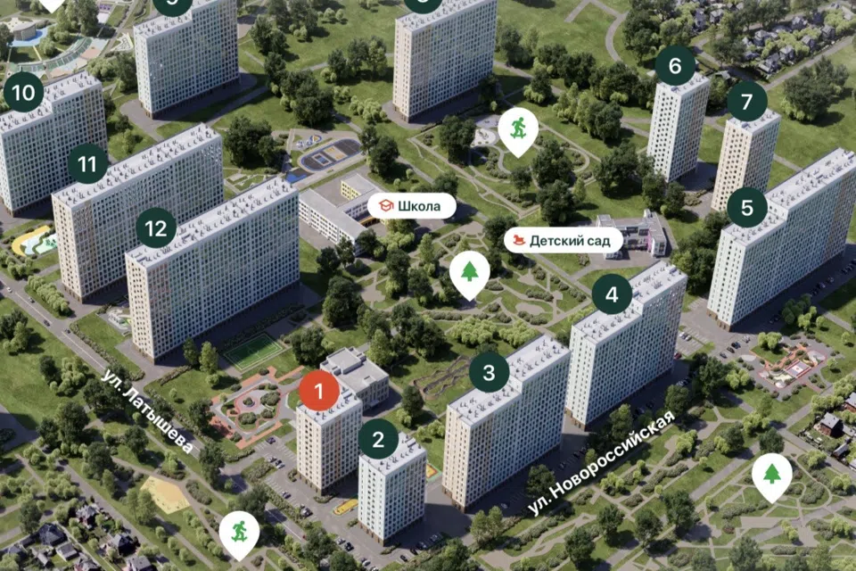 Продаётся 2-комнатная квартира, 51.4 м²