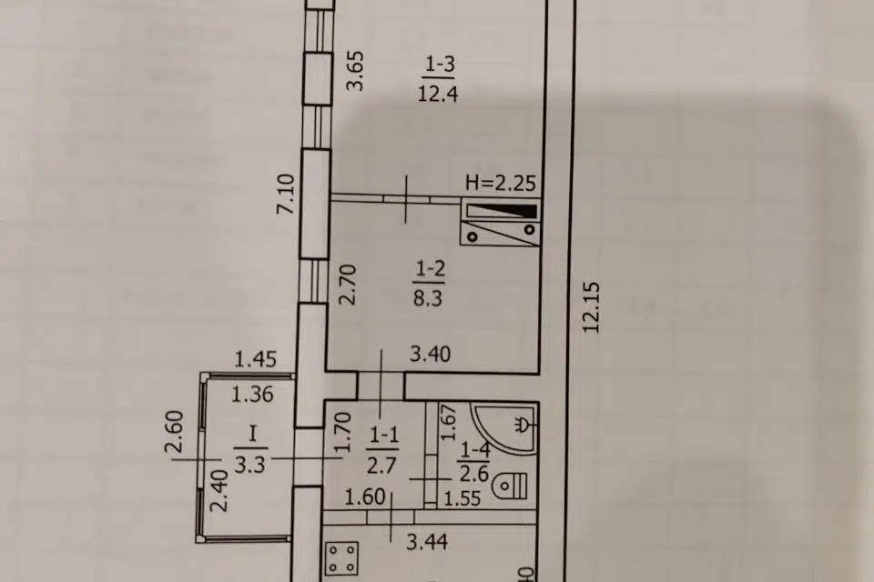 Продаётся 1-этажный дом, 37.5 м²