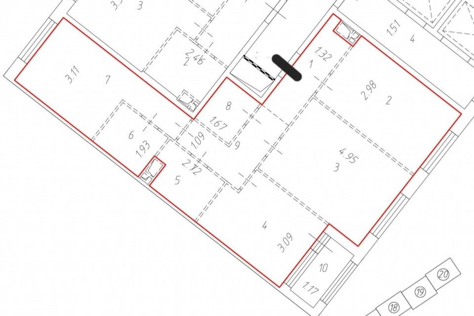 Продаётся 3-комнатная квартира, 82.8 м²