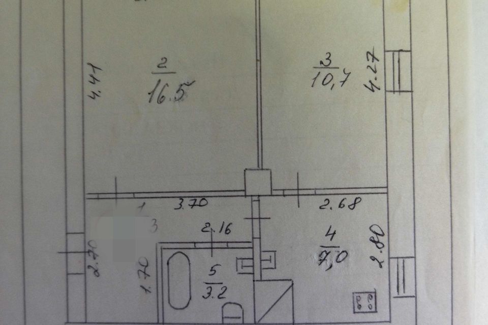 Продаётся 2-комнатная квартира, 46 м²