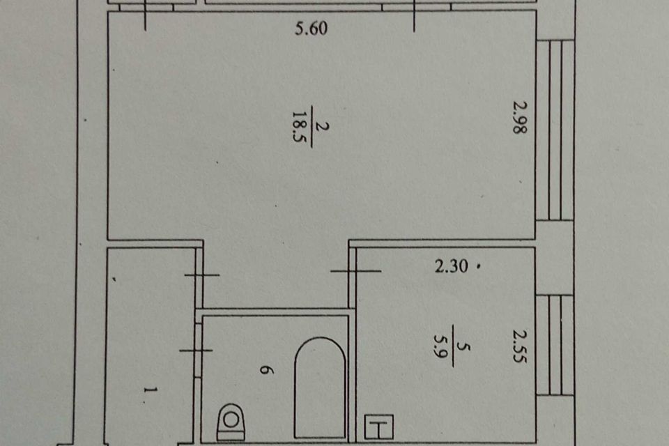 Продаётся 2-комнатная квартира, 44.2 м²