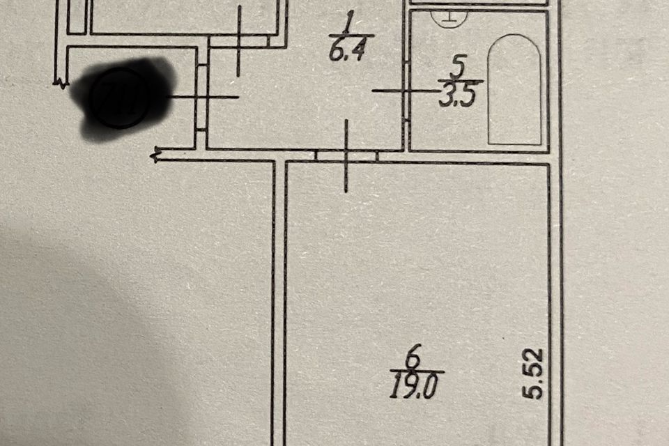 Продаётся 2-комнатная квартира, 55.1 м²