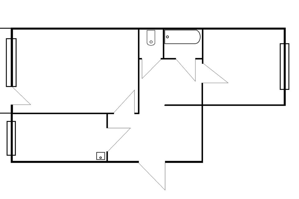 Продаётся 2-комнатная квартира, 49 м²