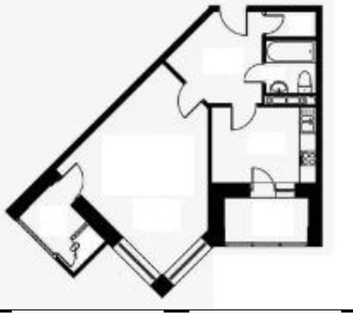 Продаётся 1-комнатная квартира, 42.8 м²