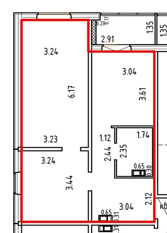 Продаётся 2-комнатная квартира, 55 м²