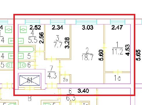 Продаётся 3-комнатная квартира, 53.7 м²