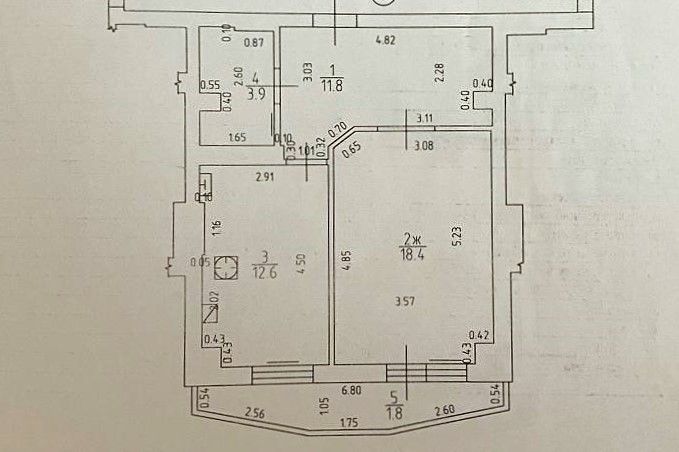 Продаётся 3-комнатная квартира, 105.1 м²