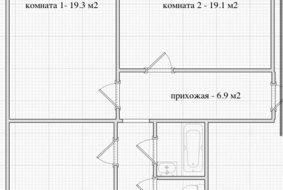 Продаётся 3-комнатная квартира, 79.9 м²