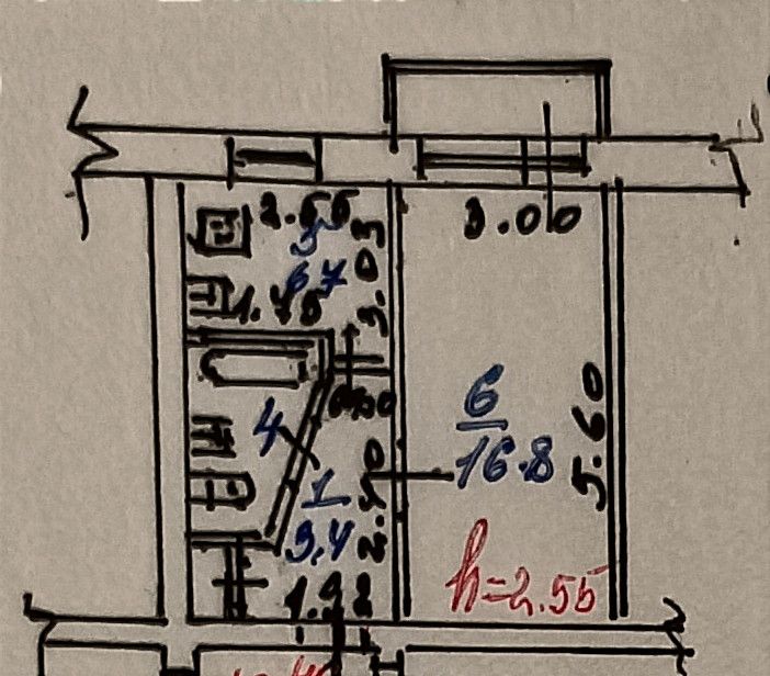 Продаётся 1-комнатная квартира, 30.2 м²
