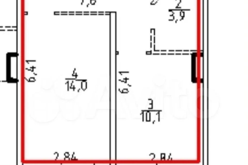Продаётся 1-комнатная квартира, 35.6 м²