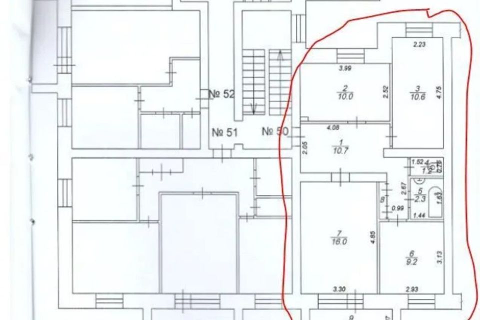 Продаётся 3-комнатная квартира, 60.4 м²