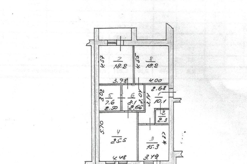 Продаётся 3-комнатная квартира, 110.5 м²