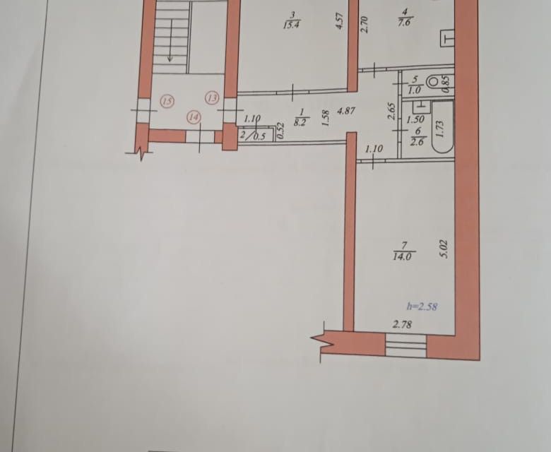 Продаётся 2-комнатная квартира, 49 м²