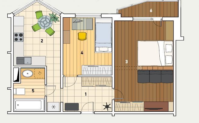 Продаётся 2-комнатная квартира, 55 м²