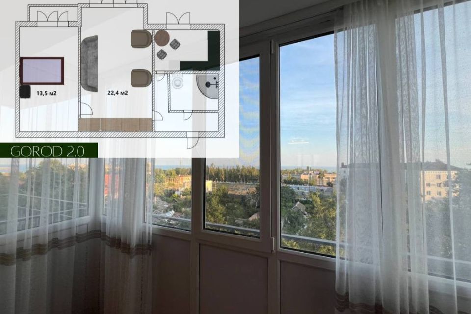 Продаётся 2-комнатная квартира, 48.5 м²