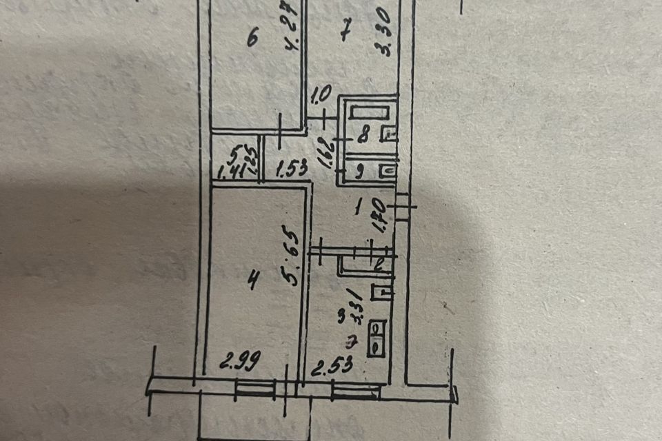 Продаётся 3-комнатная квартира, 63 м²