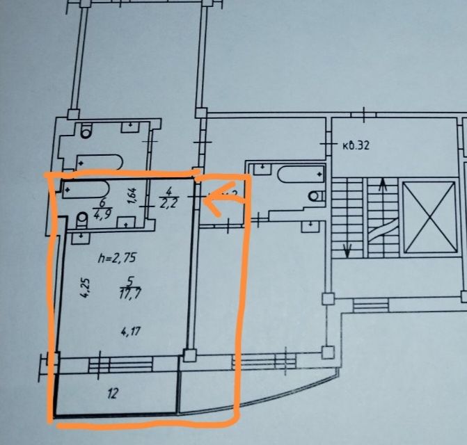 Продаётся студия, 26.6 м²