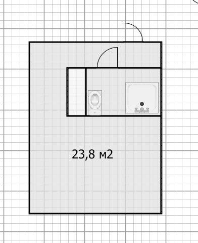 Продаётся студия, 23.8 м²