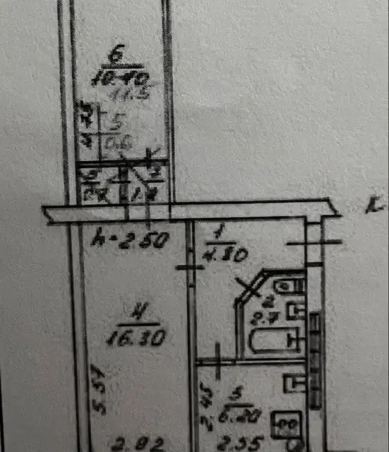 Продаётся 1-комнатная квартира, 42.1 м²