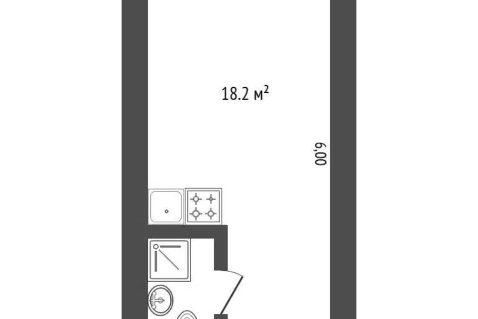 Продаётся студия, 20 м²