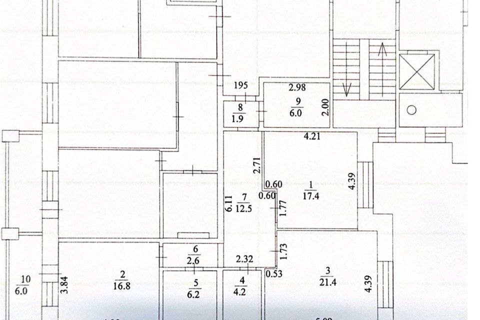 Продаётся 2-комнатная квартира, 89 м²