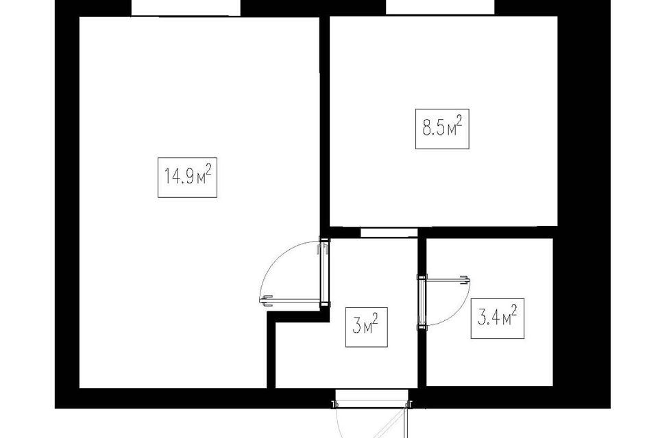 Продаётся 1-комнатная квартира, 29.9 м²