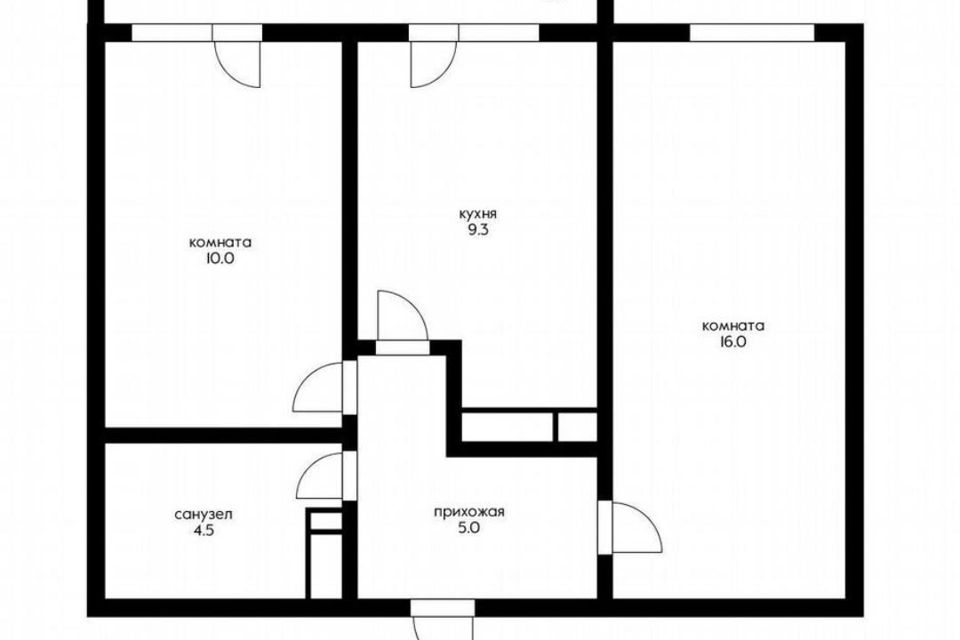 Продаётся 2-комнатная квартира, 46 м²