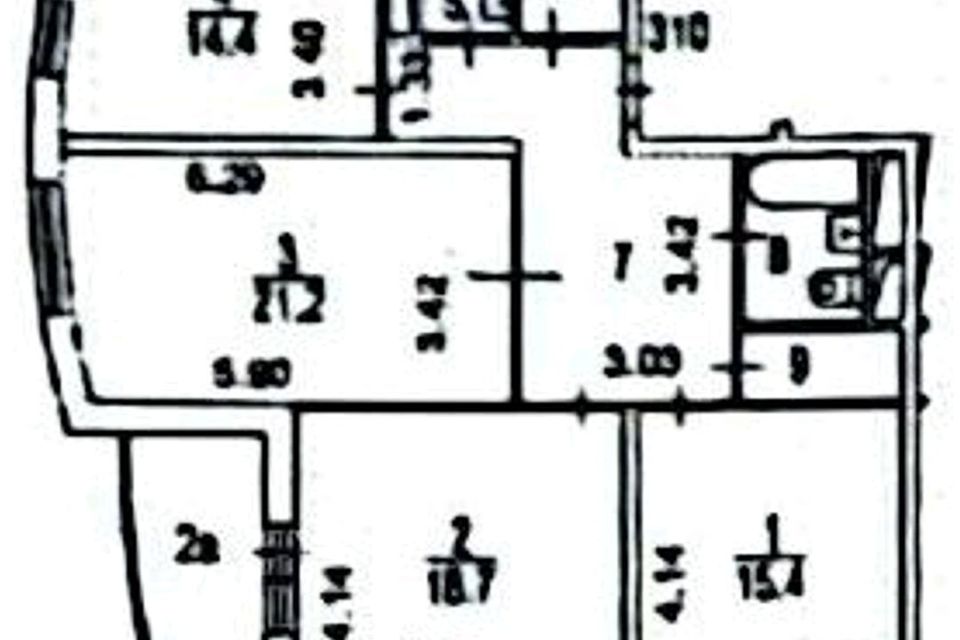 Продаётся 3-комнатная квартира, 99 м²