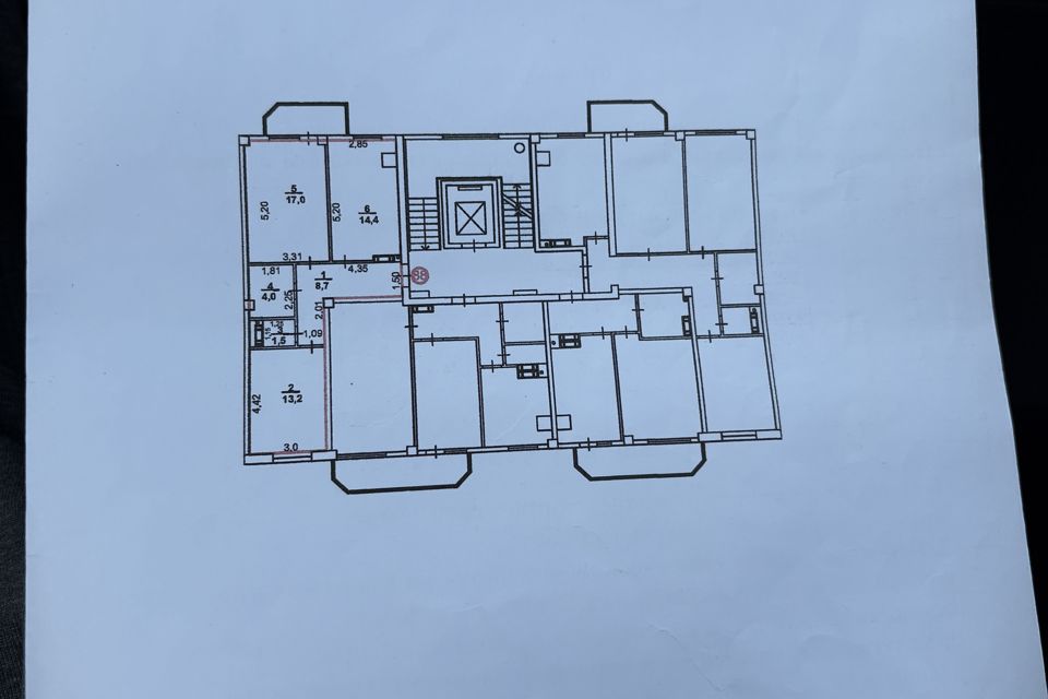 Продаётся 2-комнатная квартира, 58.8 м²