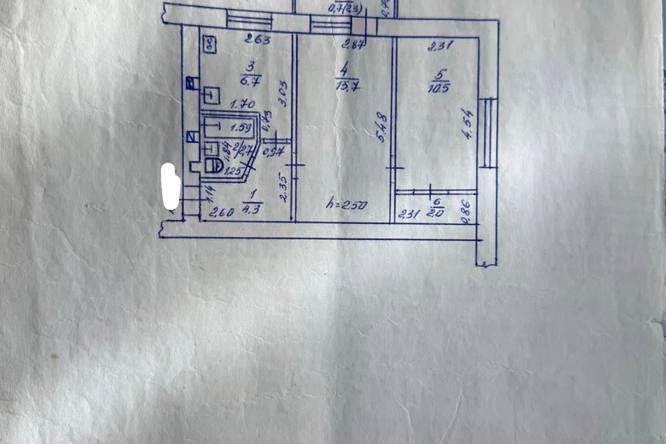 Продаётся 2-комнатная квартира, 42 м²