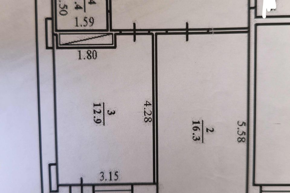 Продаётся 2-комнатная квартира, 62 м²