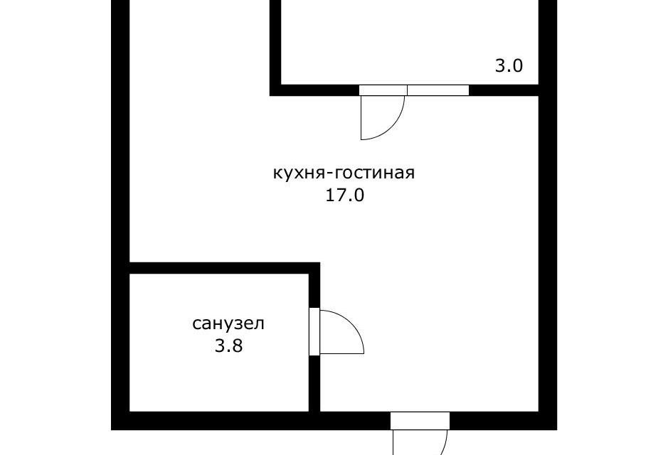 Продаётся студия, 23.8 м²