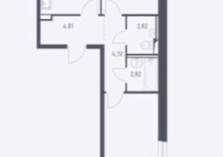 Продаётся 2-комнатная квартира, 57.5 м²