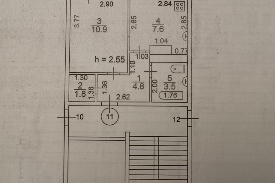 Продаётся 1-комнатная квартира, 28 м²